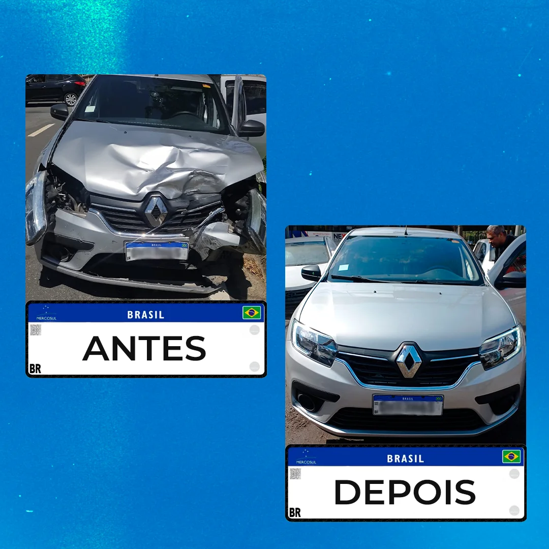 Antes e depois — caso 1