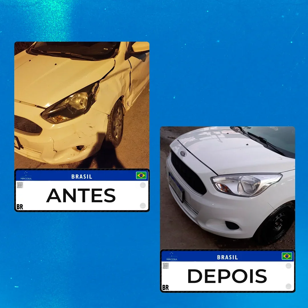 Antes e depois — caso 2